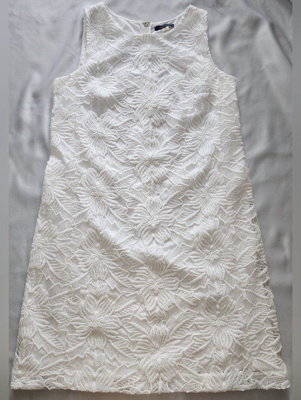 Tommy Hilfiger White Floral Lace Dress